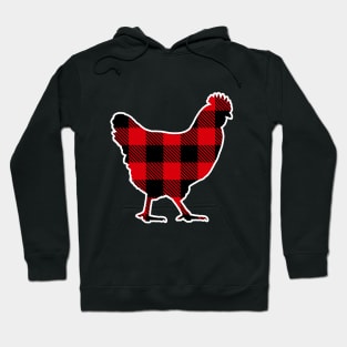 Chicken Red Plaid Pattern Christmas Pajama Funny Gift Hoodie